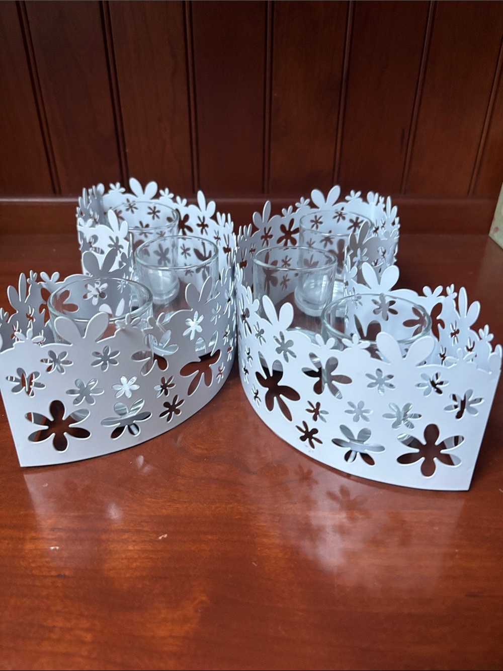 PartyLite "Blumenmeer" or "Blossom" decorative candle holder set - Picture 4 of 11